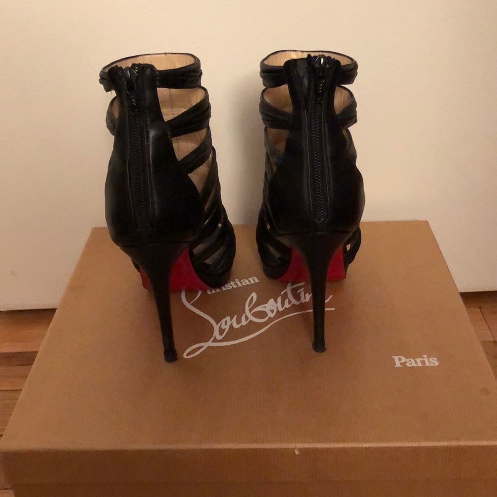 Louboutin cage stilettos black - Picture 4 of 6